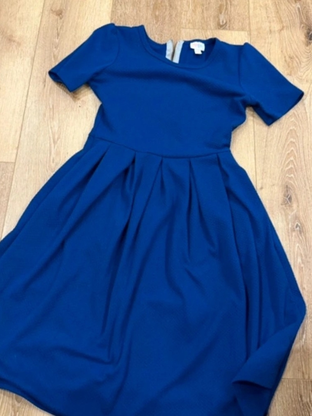 LulaRoe Royal Blue Fit-and-Flare Dress